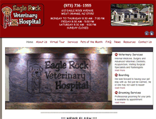 Tablet Screenshot of eaglerockvethosp.com